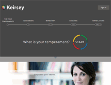 Tablet Screenshot of keirsey.com